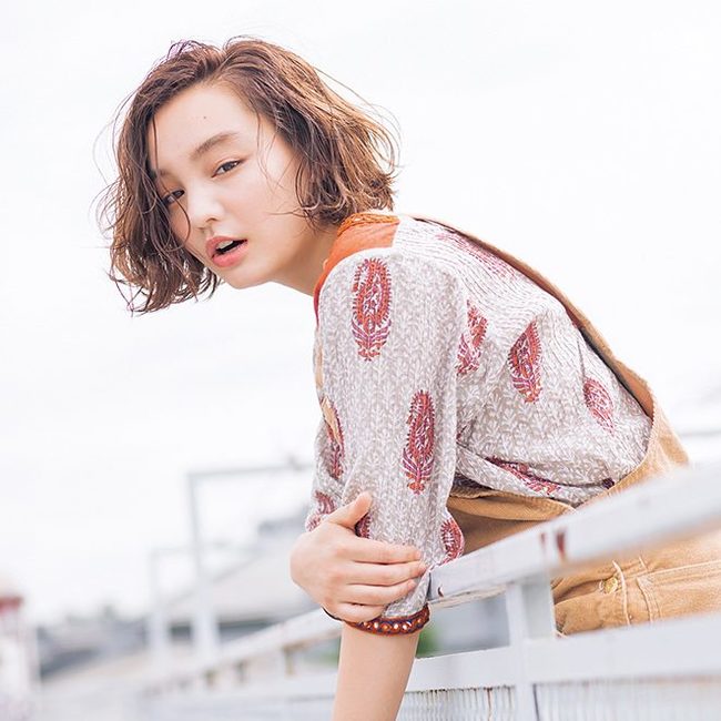 おしゃ可愛い重めのワンレンボブ