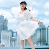 「”ポワン”と弾む袖と裾がロマンティックでガーリー♡」ピュアな白さにときめく一押しワンピ♪