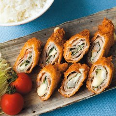 少ない油で揚げられるから嬉しい♥ 豚バラの梅しそチーズ揚げ【天野っちの今日のごはん】