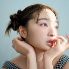 ポップすぎないオレンジメイクでネアカ感をアピ♡じゅわっとほっぺに見惚れる【ヘルシーネアカ顔】HOW TO