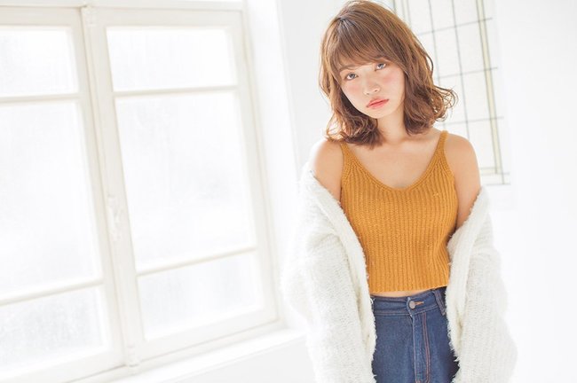 柔らかミディには癒してくれそうな雰囲気がふわん♥