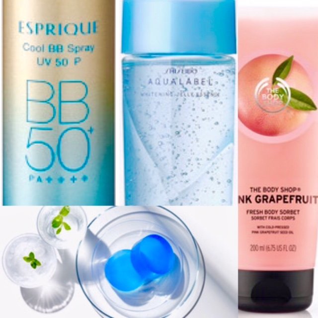 ジメジメに負けない！涼しげ美人の秘密♡【夏のひんやりコスメ4連発】