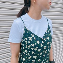 【ユニクロ￥3,990】1枚で主役級♡プレイフルな花柄キャミワンピコーデ