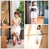 1点カラー足しが今っぽ！　ホワイトコーデで印象3変化