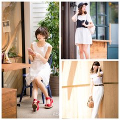 1点カラー足しが今っぽ！　ホワイトコーデで印象3変化