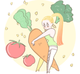 C  生野菜のサラダ