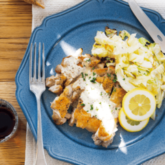 「皮パリにしたいならひっくり返したい欲をガマン！」チキンソテーのマスタードソースが絶品♡【天野っちの今日のごはん】