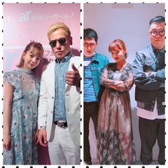 「おフェロなマーケット」のトークショーに出演した、わたなべ麻衣・柴田あやなのコーデ♡