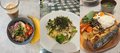 1日の食事。「昼は外食でパスタなどをたべることも!」