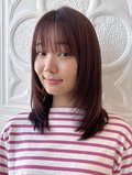ほんのり赤みを入れたツヤ重視のブラウン（GARDEN ginza 山中さくらさん）