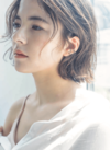 前髪なしのボブ