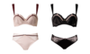 Ribbon Leavers Lace Bra Set &nbsp;¥12,000(税込)<br>カラー：pink rouge / black<br>サイズ展開：B70-M,B75-M,C65-S,C70-M,C75-M,D65-S,D70-M,D75-M<br>※ブラサイズ-ショーツサイズ​​