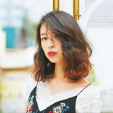 甘辛ミックスのロブは大人っぽすぎてごめんね