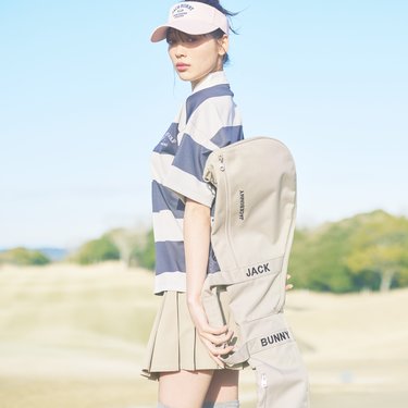 ar golf】プリーツスカートで攻める！ オーバーサイズなトップスを