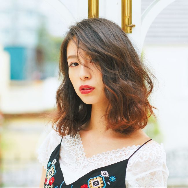 甘辛ミックスのロブは大人っぽすぎてごめんね