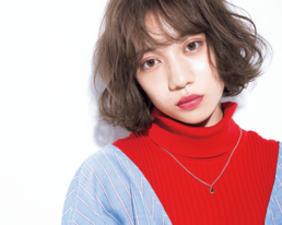 ゆる落ち縦ウェーブが赤を引き立て♡ おしゃれ女子が愛したボブが知りたい！