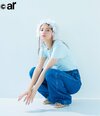 齋藤飛鳥。ar10月号より バブーシュカ¥11,000(レンタル価格)/トワ・エ・モア トップス¥12,100/トゥ デニム¥18,150/ローラス(ジャック・オブ・オール・トレーズ プレスルーム) ピアス¥2,420/ミミサンジュウサン(サンポークリエイト)リング¥4,950/ウィム ミュール¥12,090/ナディア フローレス エン エル コラソン