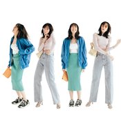 「ボディラインは出した方が断然細見え!」佐藤栞里が魅せる♡ お花見デートにもおすすめな【ぴた春コーデ】6選