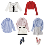 爽やかオーラ満点のストライプシャツと華奢見えカーデで恋気分アップ♡ 初夏にぴったり【ストライプシャツコーデ】2選