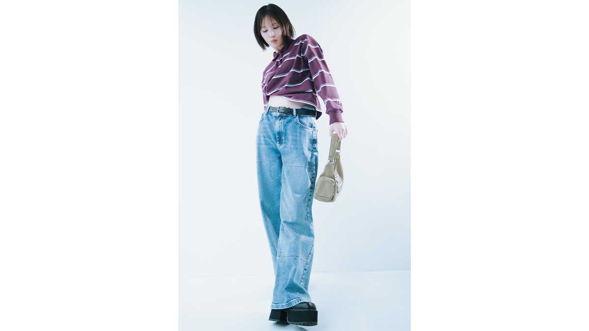 本田翼、ゆるデニムを上手に着こなすには？「トップス選びがとっても