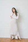 井桁弘恵。ar3月号より ワンピース¥7,500、パンツ¥7,000/スタイルミキサー(バロックジャパンリミテッド) カットソー¥2,460/スタイルナンダ 原宿店 パンプス¥2,300/神戸レタス ピアス¥12,000/マシェーテ(H3O ファッションビュロー)