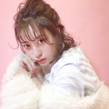 ルーズ感が色っぽ♥お団子ハーフアップアレンジ【#れんちゃんアレンジ】