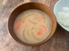 玉ねぎとにんじんのしょうがみそ汁（p16掲載）