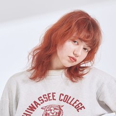 【ミディアム】どんなコーデにもマッチするオレンジベージュに恋してる♡