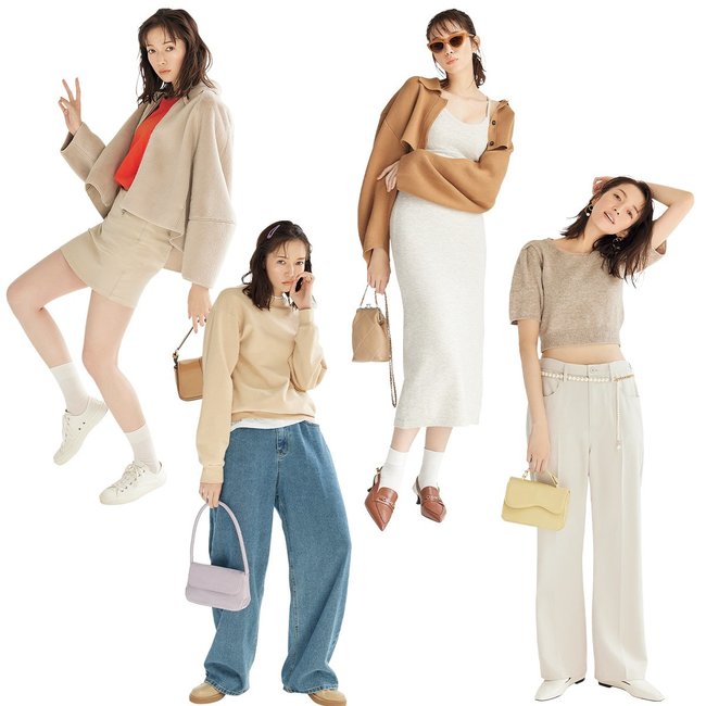 今季大注目なトレンドカラー！女っぽからカジュアルまで♡ 佐藤栞里が魅せる【万能ベージュ】コーデ8選