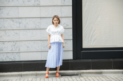 【ユニクロ】なら先輩女子ウケ必至！　ミディ丈スカートが清楚でおフェミすぎ♡